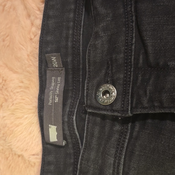 Levi's Perfect Shaping 512 Black Denim Jeans size 20W - Picture 3 of 4